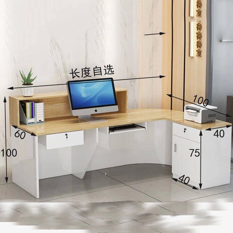 Klassiek uniek receptie decor Scandinavisch eenvoudig modern bar Luxe elegant Escritorios De Oficina kantoormeubilair