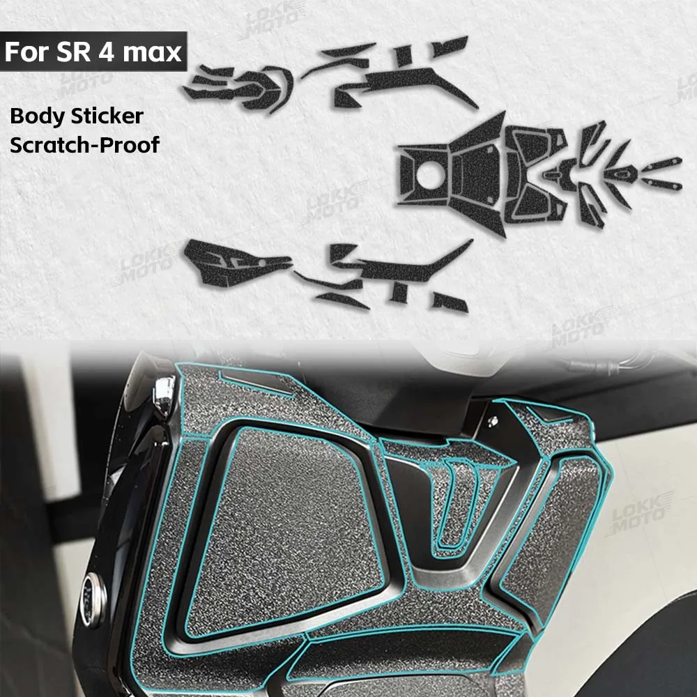 Motorrad-Schutzaufkleber mit mattierter Oberfläche, wasserdichtes Zubehör für VOGE SR4 MAX, SR4 Max Play, SR4 350