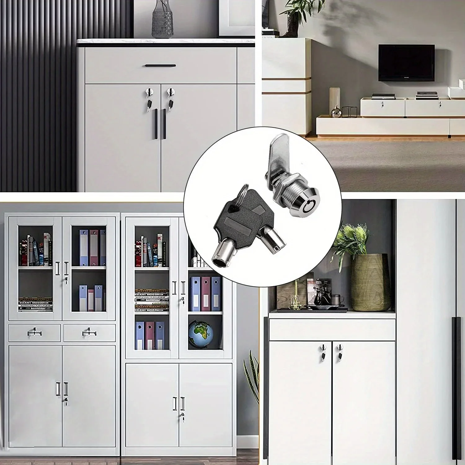 Tool Boxes Locks Mailbox Cylinder Thread Tubular Cam Lock Furniture Lock Cabinet Drawer Lock Furniture Hardware RV Doors