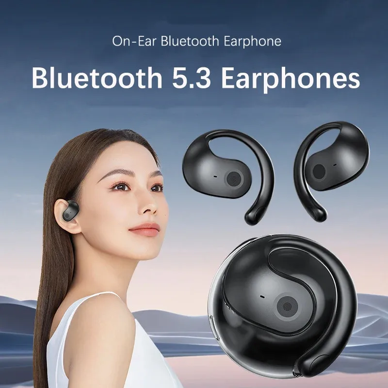 Original Wireless Headphones Bluetooth 5.3 Headset with Mic HiFi Stereo Sound Earphones Smart Touch Sports Waterproof Earbuds