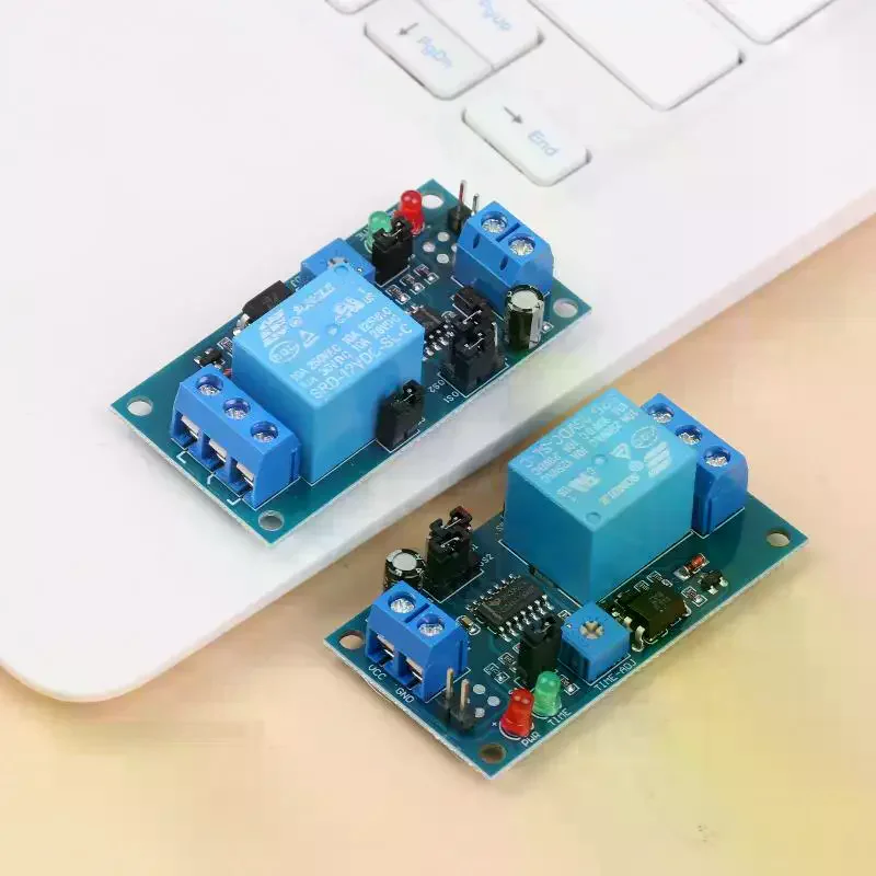 Adjustable Time Delay Relay Module 5V/12V DC Turn On /Delay Turn Off Relay Switch Module With Timer Relays Board