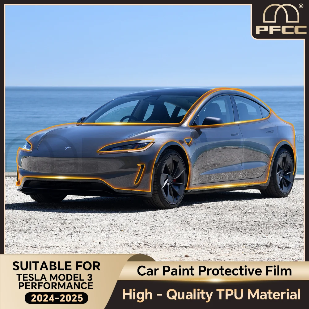 

PPF Paint Protection Film for Tesla M3 Highland 2024 8.5thick Pre-Cut Car Clear TPU PPF Kit Transparent Sticker Auto Decal