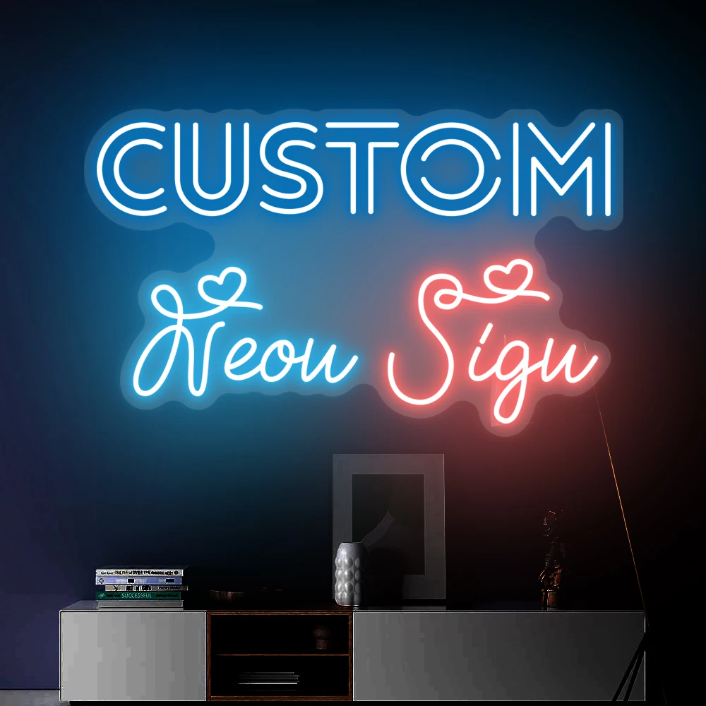 

Custom Neon LED Sign for Room Decor, Mariage Neon Led Light, Personalized Business Logo, Name Design, Wall Light, Wedding Decor