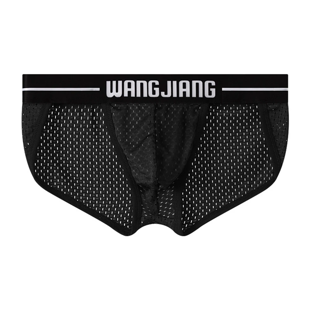 2XL Breathable Low Rise Pouch Underpants Comfortable Boxers Low Rise Waist Design Regular Clothing Length Solid Color Pattern