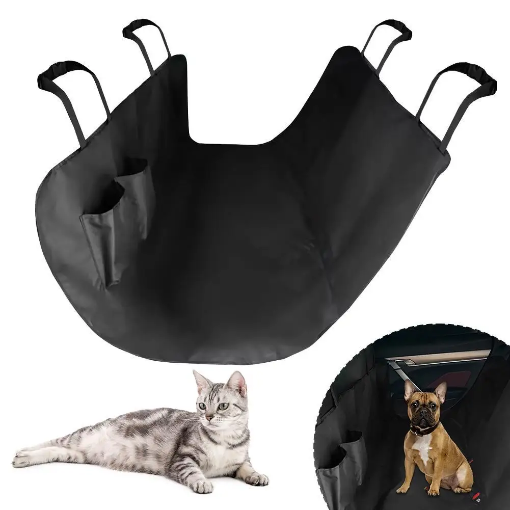 Funda protectora impermeable para asiento trasero de coche, alfombrilla protectora para seguridad trasera de mascotas, viaje para gato, perro, portador de mascotas, alfombrilla para asiento trasero de coche