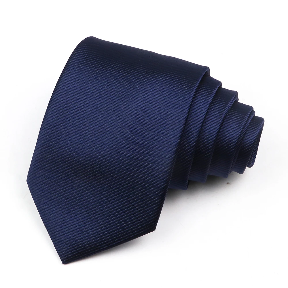 Gracefully Solid Color Polyester Neckties Brown 8 CM Ties For Wedding Party Daily Shirt Suit Cravats Accessories Decoration Gift