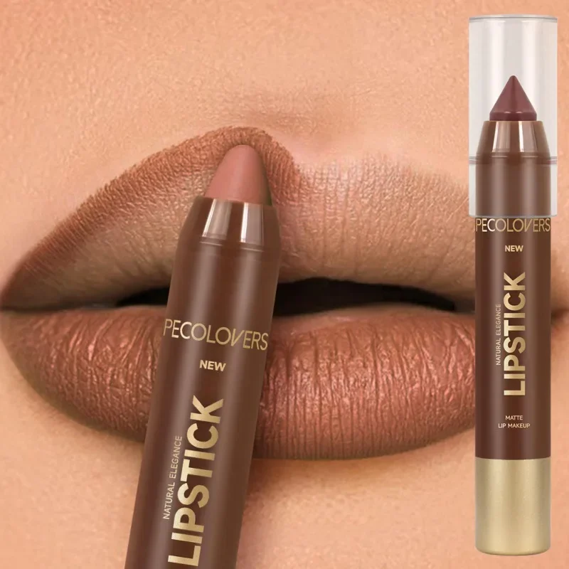Multi-Shade Brown Tube Matte Lip Liner für langanhaltende, glatte Konturierung, nicht verschmierend, zum Konturieren und Füllen von Lippen