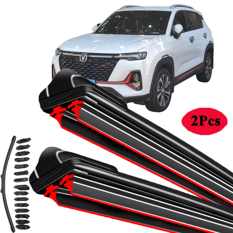 

For Changan CS35 PLUS 2019 2020 2021 2022 Front Wiper Blades Cutter Windshield Windscreen Windows Cleaning Motor Parts U J Hook