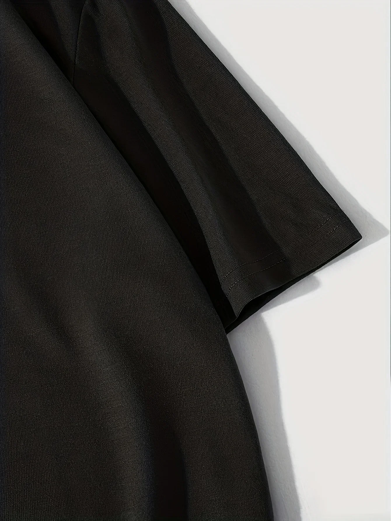 طباعة أمامية رملية، تي شيرت رجالي بأكمام قصيرة