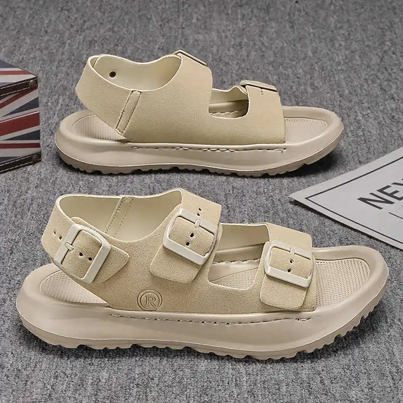 Tenis antideslizantes de dos tiras, zapatillas altas de lujo para hombre, zapatos de bota para hombre, visitores deportivos, ofertas especiales de segunda mano