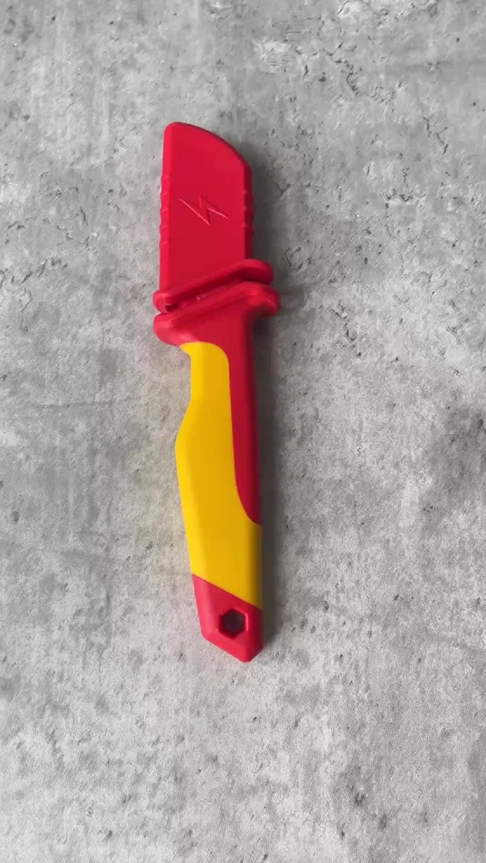 100,000-Volt Electrician's Knife Insulated Knife  Cable Skinning Hook Knife  Straight-Blade Stripping Knife for Peeling Off Cab image 3