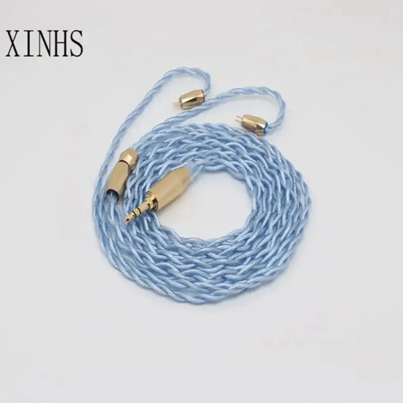 Xinhs awg 23 4-adriger Einkristall-Silber-Palladium-Kopfhörer ersetzen Kabel 3.5/2.5/4,4mm mmcx/0,78 2-polig für hana fd5 ar – Detail 4
