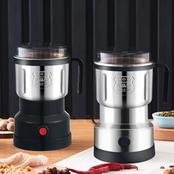 Electric Coffee Grinder Portable Multifunctional Pepper Nuts Spices Grain Beans Maker Mill Machine for Kitchen Home 220V to 240V