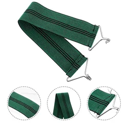 5 Pcs Beach Loungers Reinforcement Strap Recliner Foldable Chair Reinforced Belts 37X4.5cm Elastic Band Green Anti-break