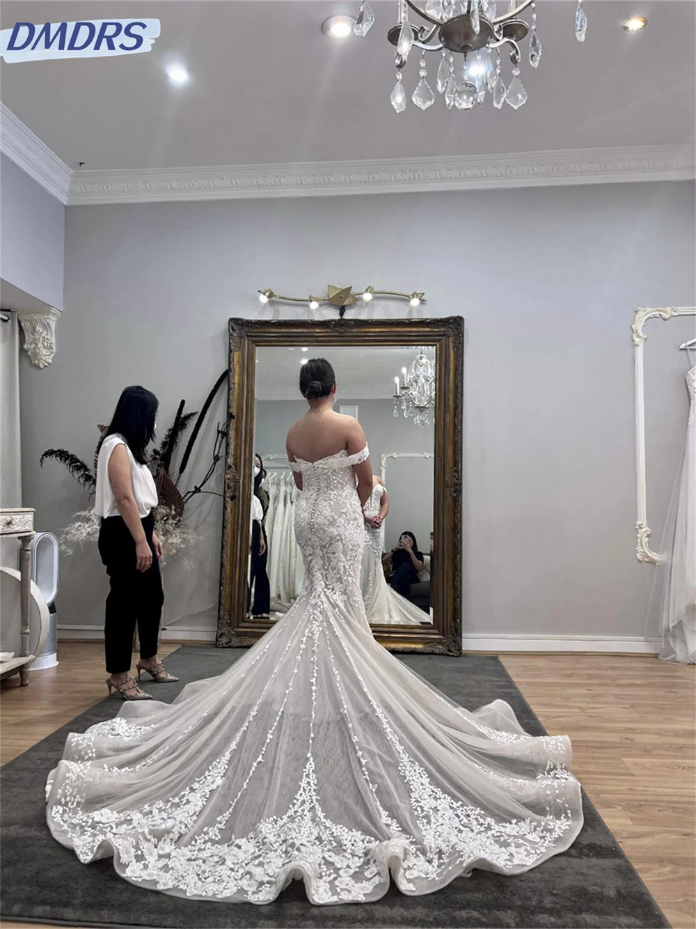 Robe de mariée simple en tulle avec appliques romantiques, robe de luxe pour les patients initiés, robe de mariée brillante, 2024