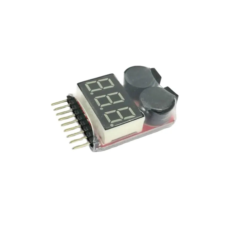 Nieuwe 1-8S Batterij Display Laagspanning Zoemer Alarm 2IN1 Tester Module BB Ring