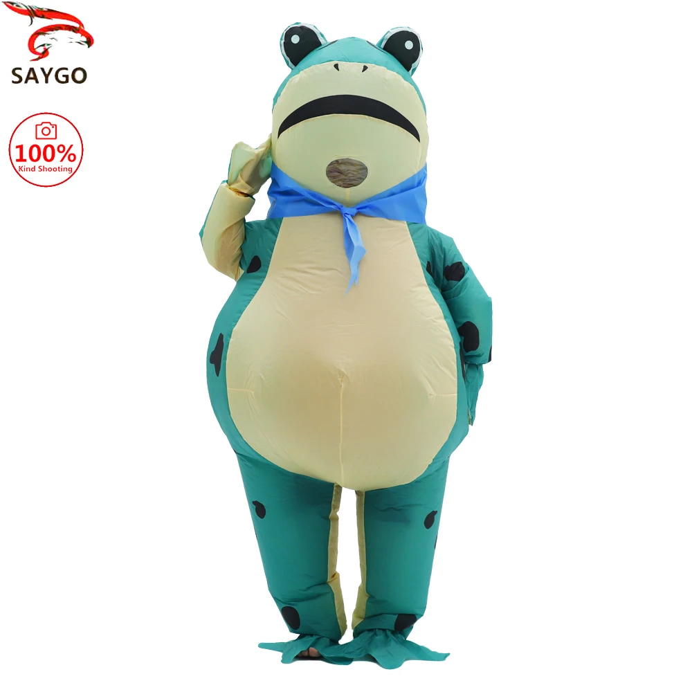 

SAYGO надувной костюм лягушки талисман парад взрослый персонаж косплей животное день рождения Хэллоуин вечерние мероприятия комплект