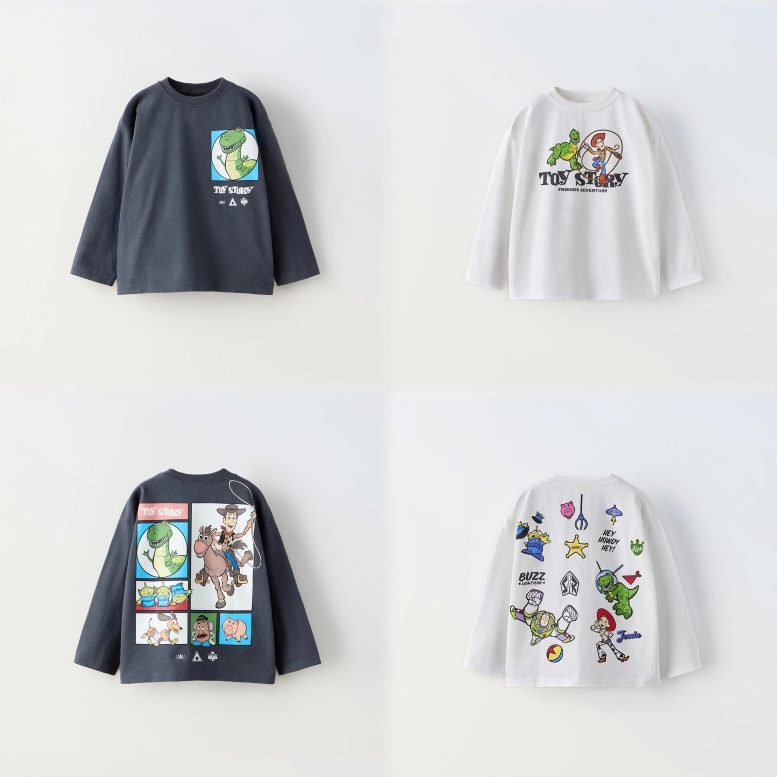 Toy Story Cartoon Printed T Shirts Tops Spring New Style Boys Clothes Long Sleeved Kids Clothing