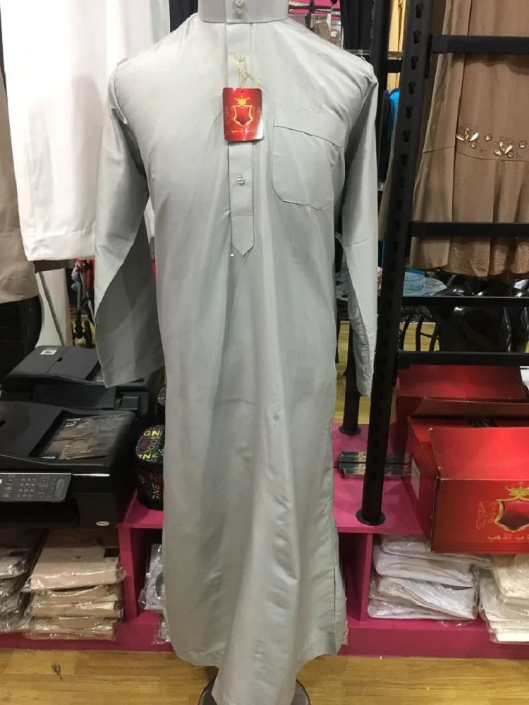 Vestido Abaya muçulmano para homens, Vestuário islâmico, Caftan árabe, Longo Robe, Dubai Eid Abayas, Oriente Médio Caftan, Abaya masculina