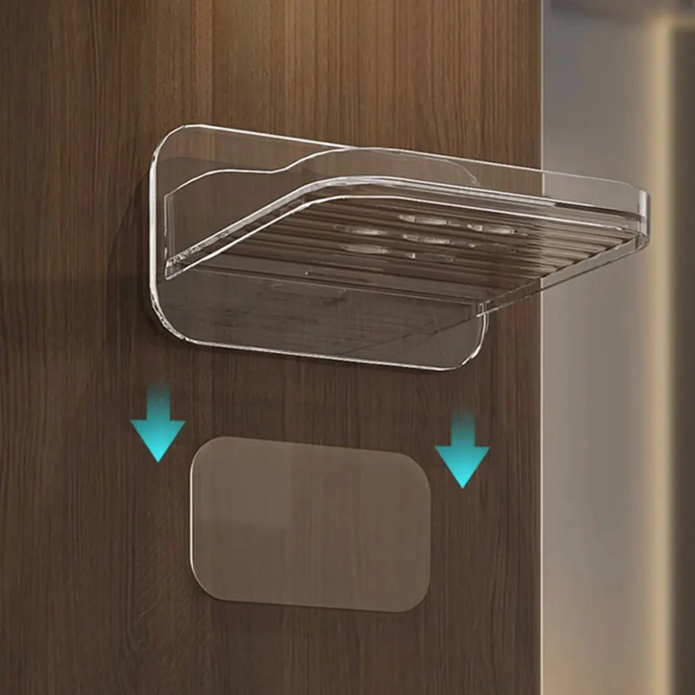 

2Pcs Small Floating Shelves for Camera Wall Mount No Drill Shelf Holder for Security Camera Router Living Room Entryway Storage