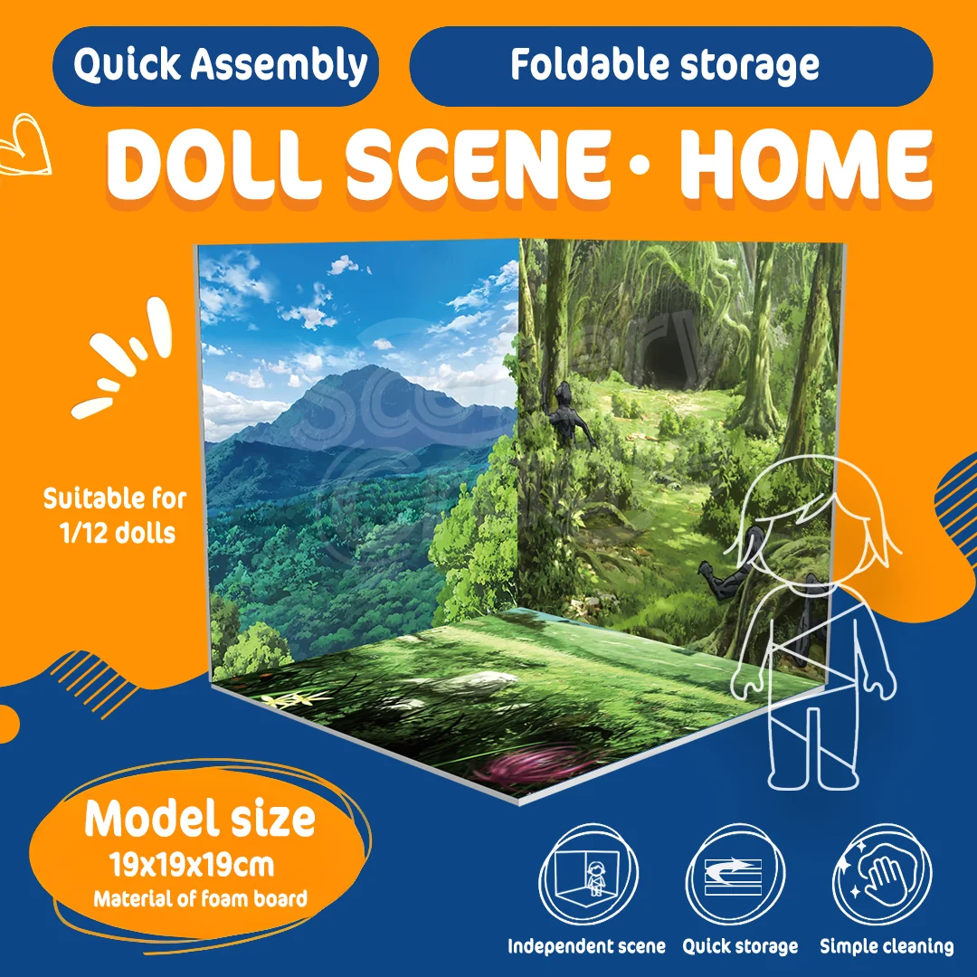 1/12 PVC Display Backdrop Background Collection Show Vehicle Model Showcase for Hobbyist Model Display & Exhibition