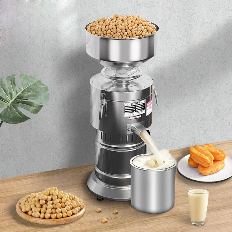 Soy Milk Machine Commercial Automatic Bean Curd Jelly Served With Sauce Machine Pulp Residue Separation Large Capacity Refiner