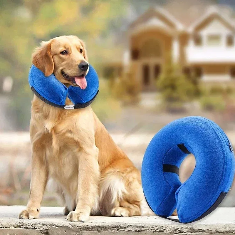 Dog Cones After Surgery, Protective Inflatable Dog Collar Pet Recovery Collar Soft Pet Cone for Small Medium or Large Dogs, Cats