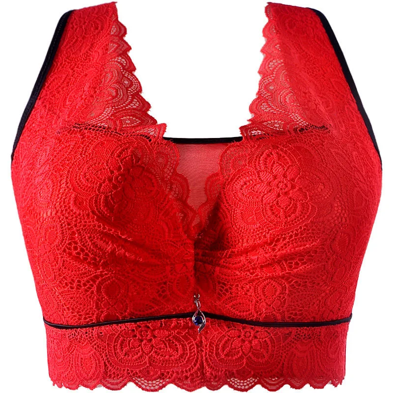 Women Bras Push Up Sexy Bra Strapless Underwear Women Plus Size Bra Thin Cup Bras for Women Adjusted Bralette Red Lingerie