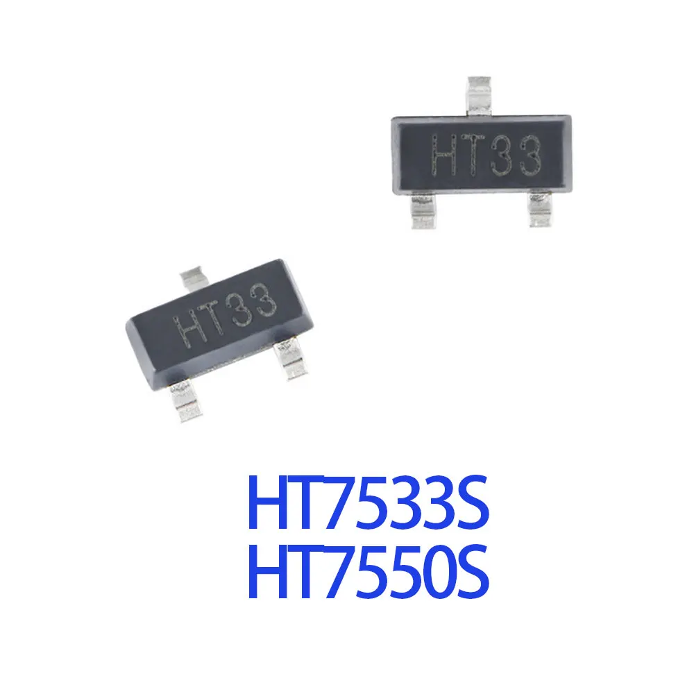 10PCS HT7533S HT7550S HT7533 HT7550 SOT-23 IC Chip