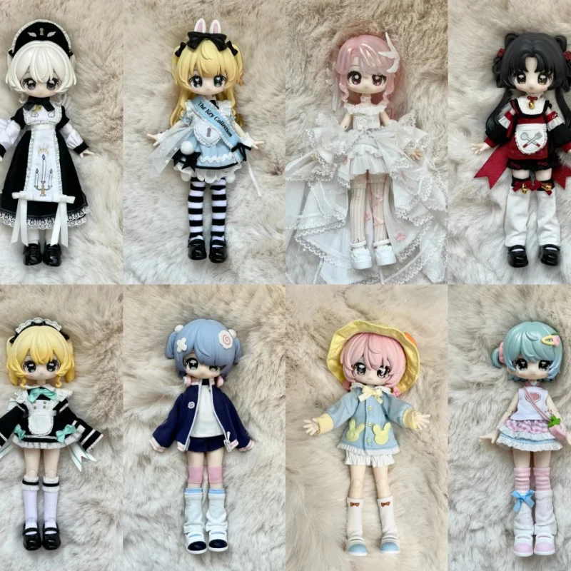 

Оригинальная коллекционная аниме-фигурка Genuin Unveiled Door Little Key Artbook Series 1/12 в слепой коробке, подвижная, коллекционная, модель-украшение, подарок, игрушка