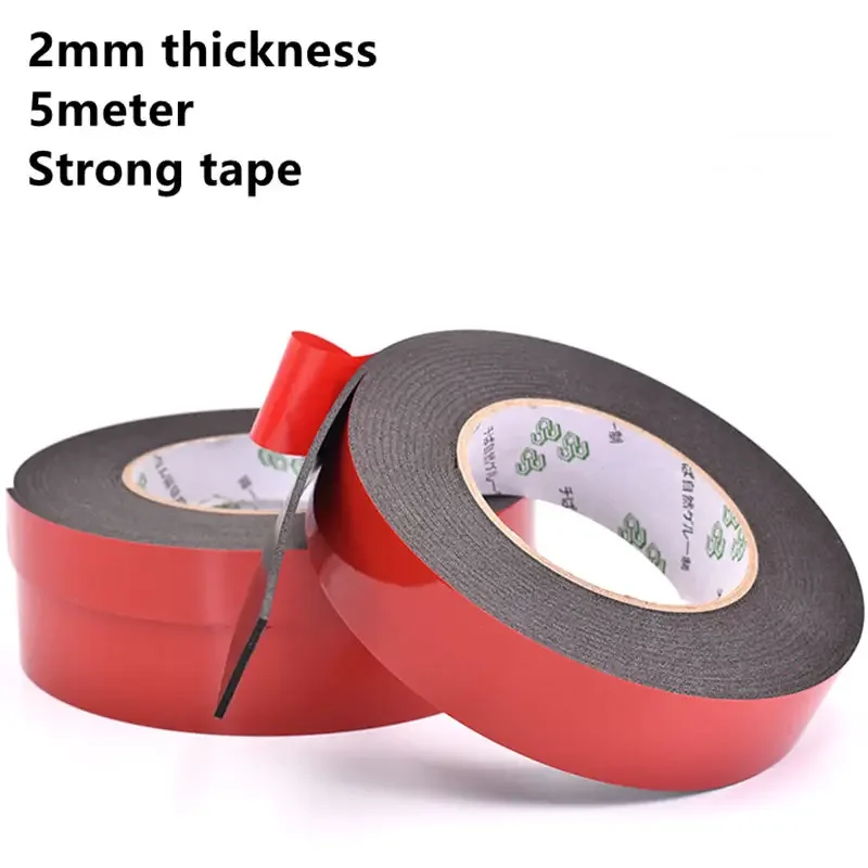 0.5-2mm thickness Black Super Strong Self Adhesive Foam Car Double Sided Tape Mobile phone dust-proof tape