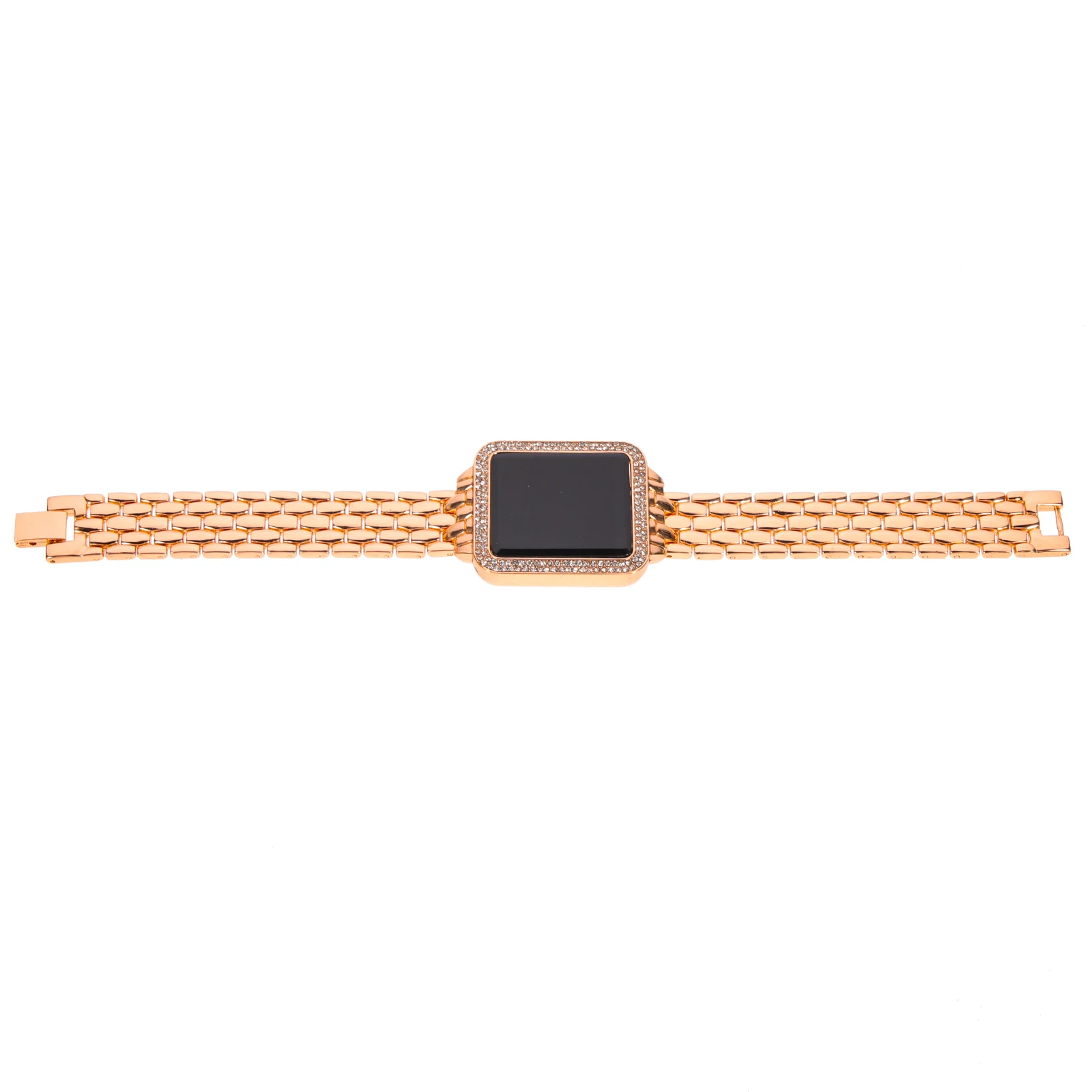 

Diamond Touchscreen Watch Gold Rhinestones LED Wrist Fashion Casual Durable Stylish Accessories Gift Party