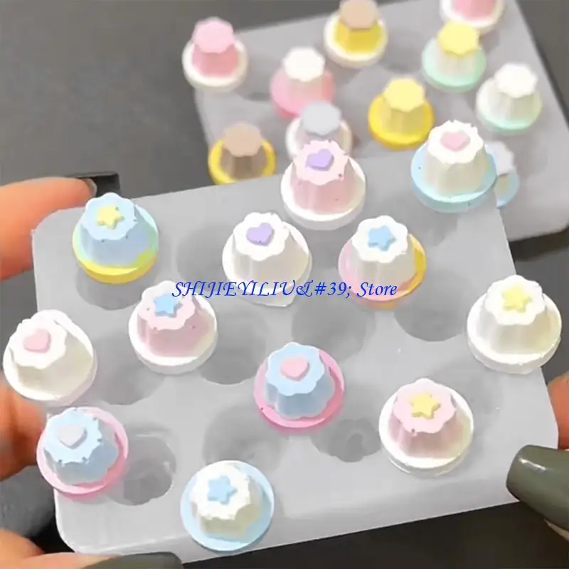 

E21F Resin Mold Hollow Epoxy Shaker Fillings Silicone Mold for Quicksand Mold