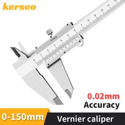 Kerseo Carbon Steel Metal Vernier Caliper 0-150/200/300mm Locking Screw Vernier Caliper by BeBosLook Measuring Tool Depth Ruler