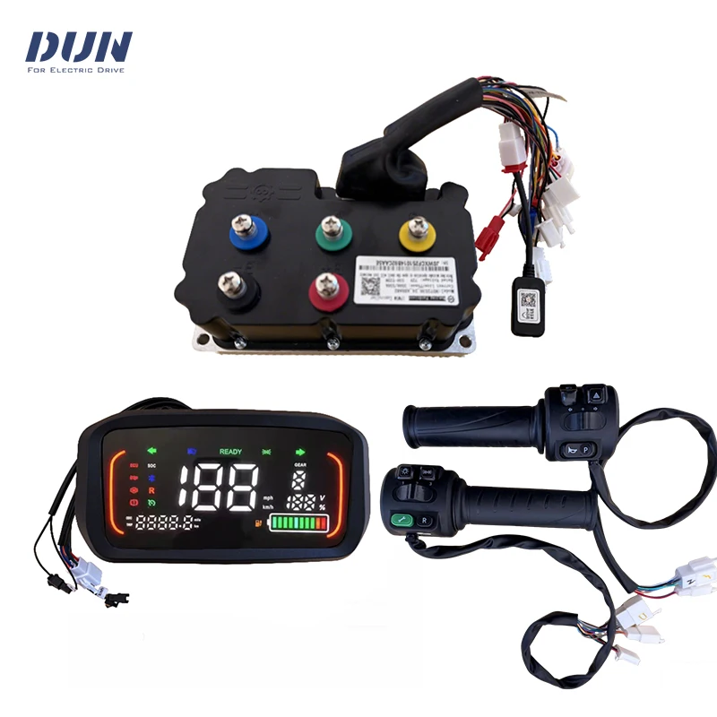 nd72360 Fardriver 150A DCBLDC Programmable Motor Hall Controller with N7 Display and T08 Throttle For  QS 72V 3000W 4000w Motor