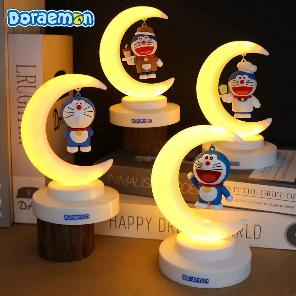 

Doraemon LED Night Light Anime Lamp Colorful RGB Light Bedside Room Decor Cartoon Lamp Birthday Christmas Gift for Kids Friends