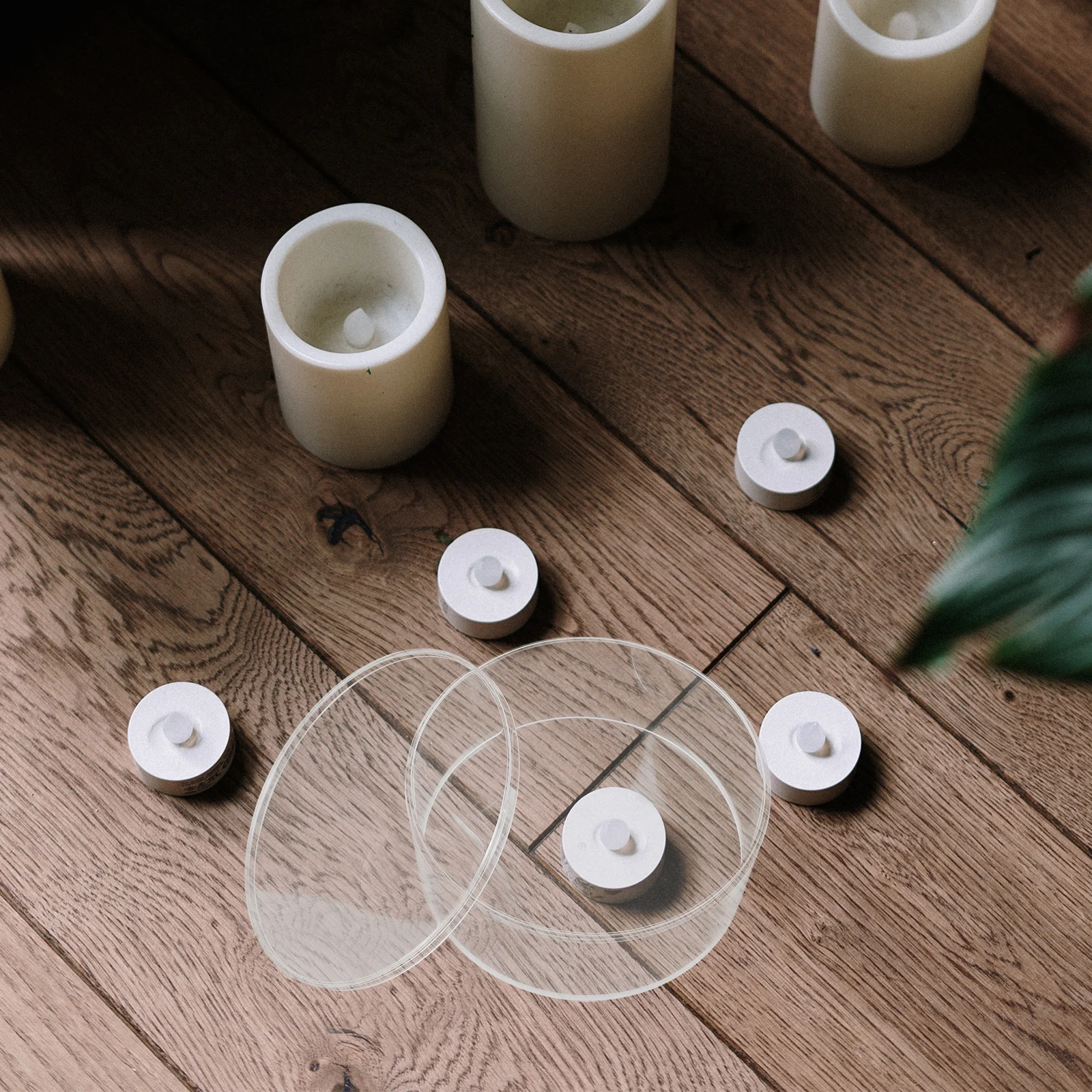 

2Pcs Multi-Functional Round Clear Gift Box for Jewelry Candles Perfume Durable Storage Container Ideal for Wedding Valentine's