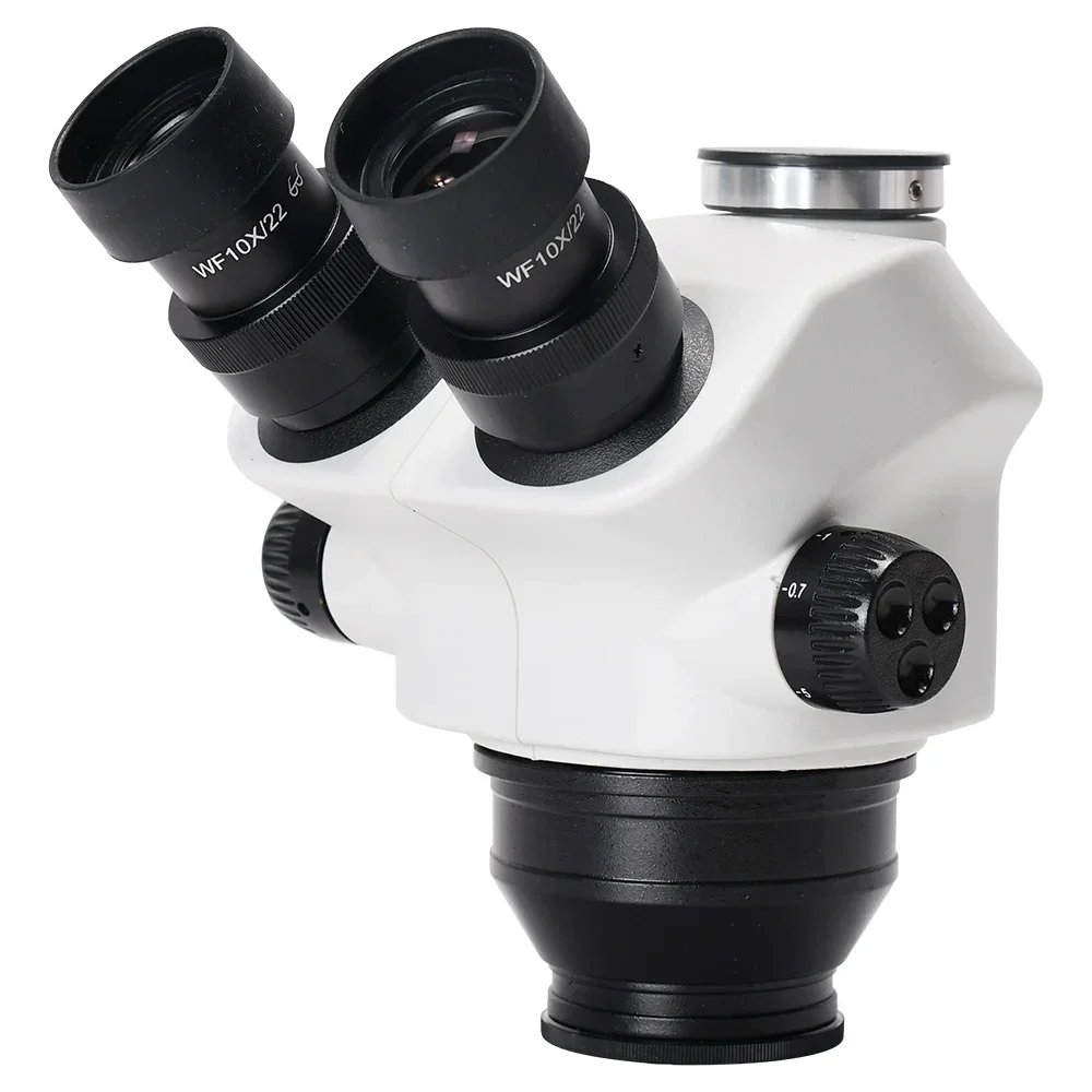 Continuous Zoom Stereo Trinocular Microscope for  Mobile Repair