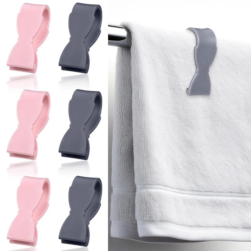 6 uds Clip de toalla para cocina Clip de toalla de mano para cocina horno lavavajillas estufa toallero de baño ropa toalla para herramienta de fijación