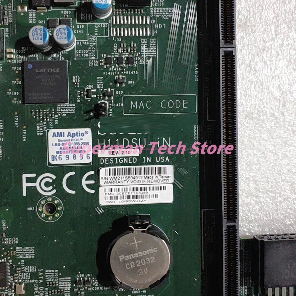 H11DSU-IN For Supermicro Server Motherboard Dual AMD Motherboard 7002 2023US