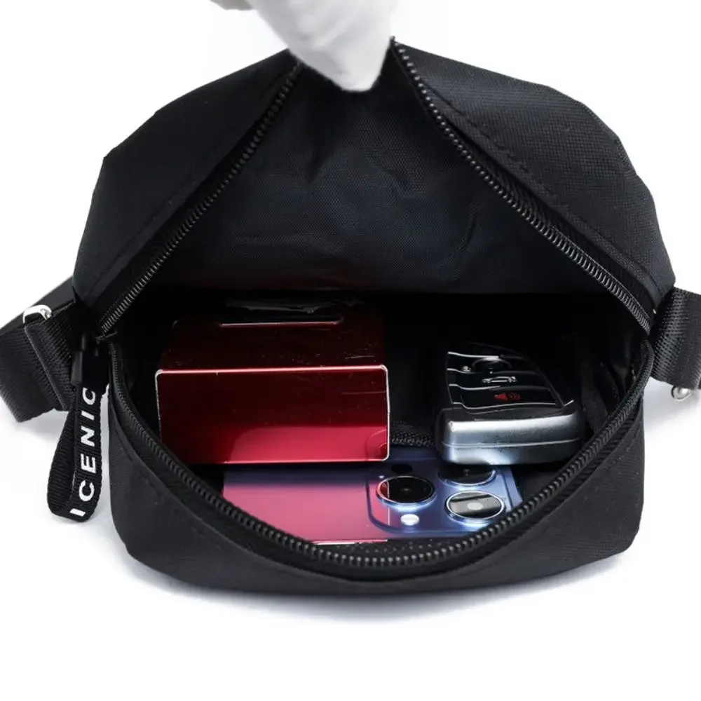 Nuevo Bolso Retro, bolsos cruzados de negocios para hombre, bolso de hombro de nailon, bolso cruzado de Color sólido, informal y a la moda