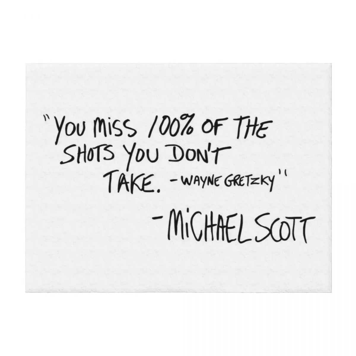 

You Miss 100% of the Shots You Don't Take (Variant) Throw Blanket sofa bed Beach Extra Large Throw blankets and throws Blankets