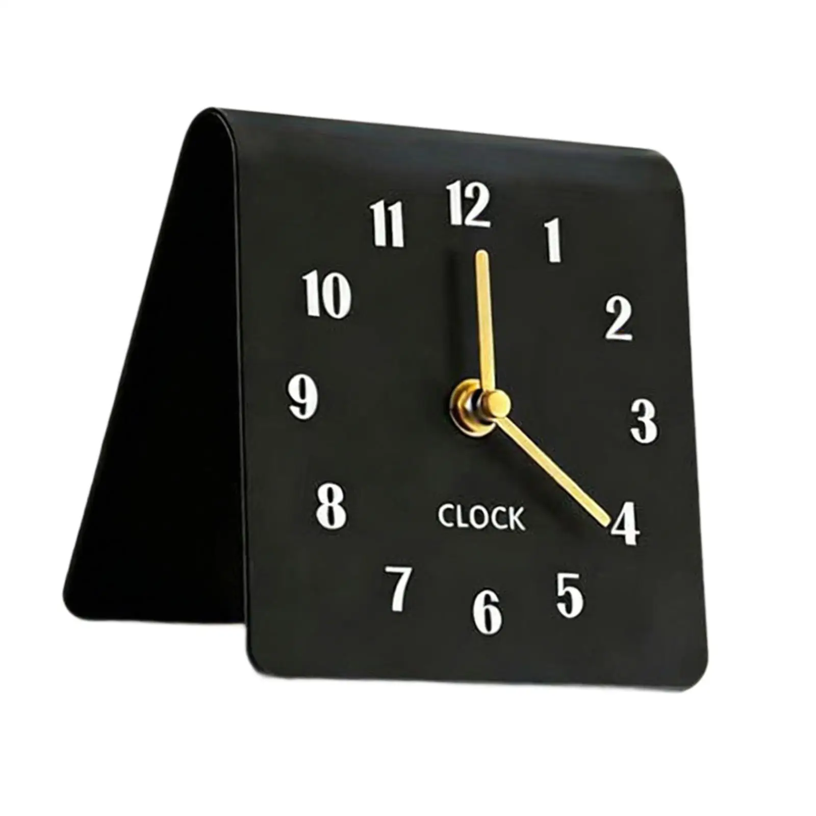 Desk Analog Clock Non Ticking Simple Ornament Minimalist Desktop Clock Acrylic for Party Christmas Bedroom NightStand Decor