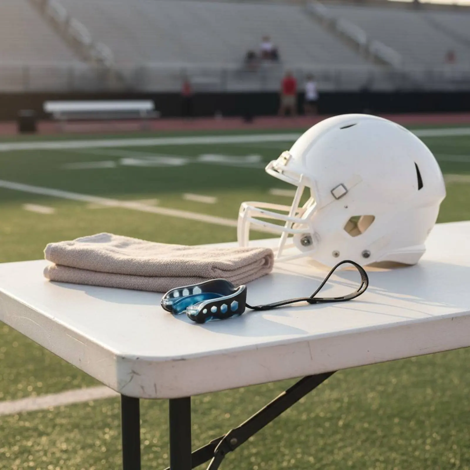 

Mouthpiece with Strap Shock Absorbent Boxing Gum Shield Gridiron Mouth Guard Breathable Design Defensive Gear for Basketball