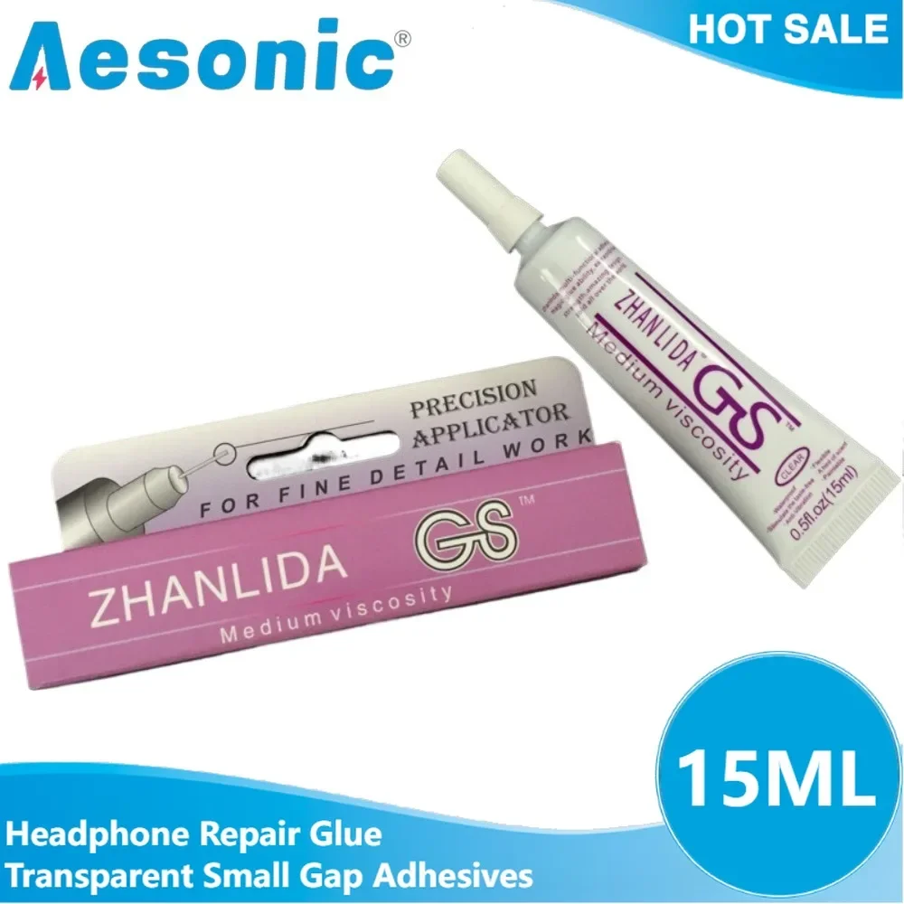 Lem reparasi Headphone, 1 buah 15ML transparan celah kecil DIY perhiasan Inlay lem khusus kerajinan tangan perekat mutiara