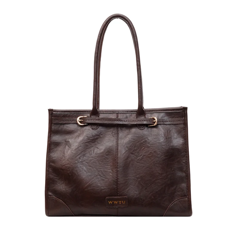 

Premium-feel Large Capacity Women's Bag New Fashionable Shoulder Bag Underarm Bag Stylish Briefcase Retro Tote Bag сумка