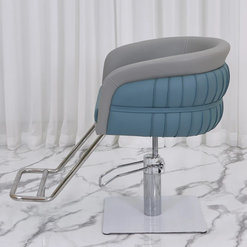 Trendy , Hairdressing Shop , Salon-Specific Adjustable Light-Luxury Simple Perm And Dye Chair, Hair Cutting Stoo