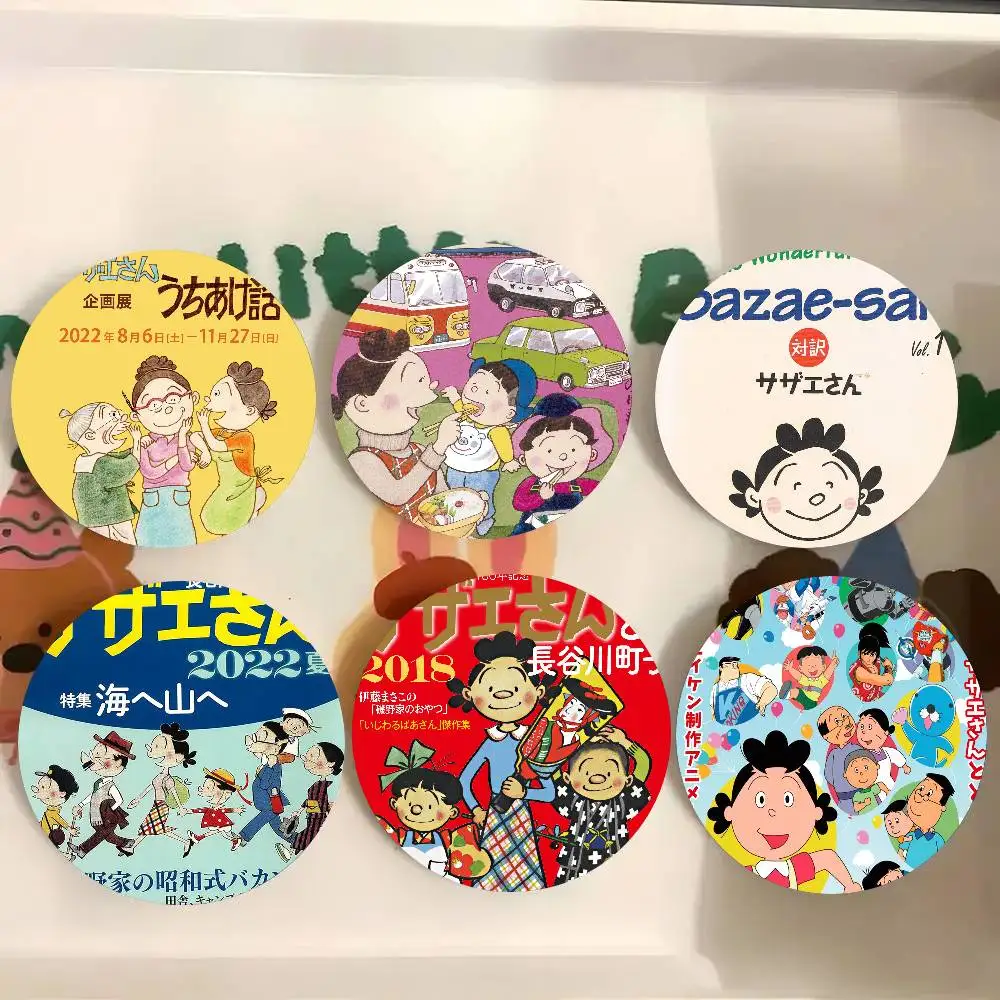 Anime S-Sazae-san Pins Brooch Cartoon Badge For Friend Backpack Clothes Collect Accessories Jewelry Gift