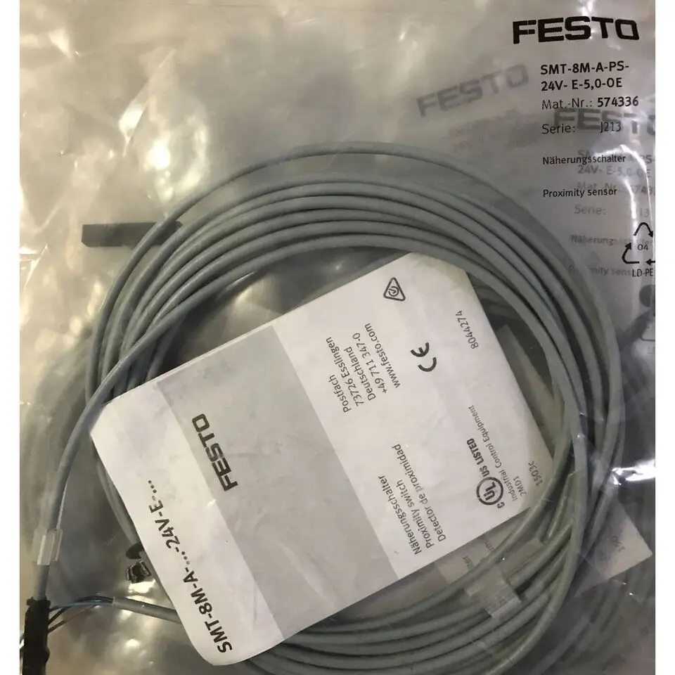 Festo SMT-8M-A-PS-24V-E-5,0-OE 574336 Magnetic Switch New One Free Shipping  /