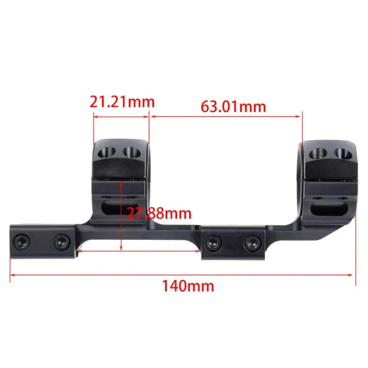 Tactical 11mm Dovetail Optics Mount 1Inch with Bubble Level for 25.4mm 30mm Double Rifle Scope Rings Hunting Accessories